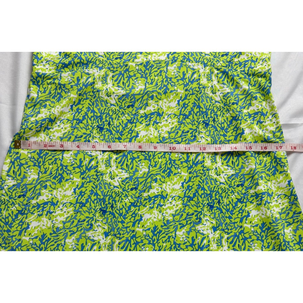 Columbia PFG Freezer III Dress Womens Medium M Green Blue Coral Print Sleeveless - Picture 7 of 11